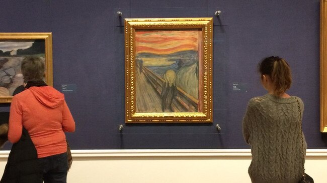 The Scream by Edvard Munch in The National Gallery, Oslo in Norway.