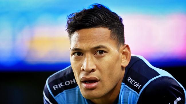 Israel Folau during the NSW Waratahs v Chiefs Super Rugby game at Allianz Stadium. pic Mark Evans