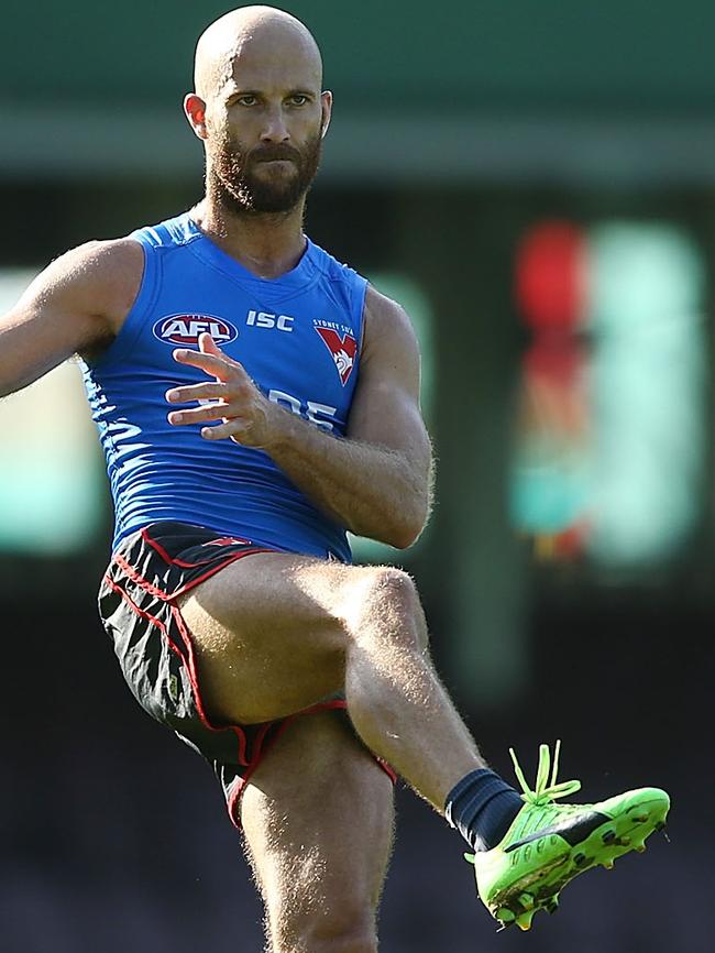 Jarrad McVeigh at Sydney training.