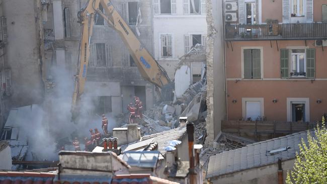 "We have to be prepared to have victims," the mayor of Marseille warned after a four-storey apartment building collapsed in the centre of France's second city. Picture: AFP.