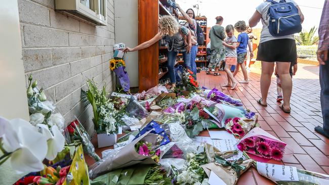 Preston Mosque in Victoria has been the scene of floral tributes to the victims of the Christchurch attack, as have other mosques around Australia. Picture: Tim Carrafa