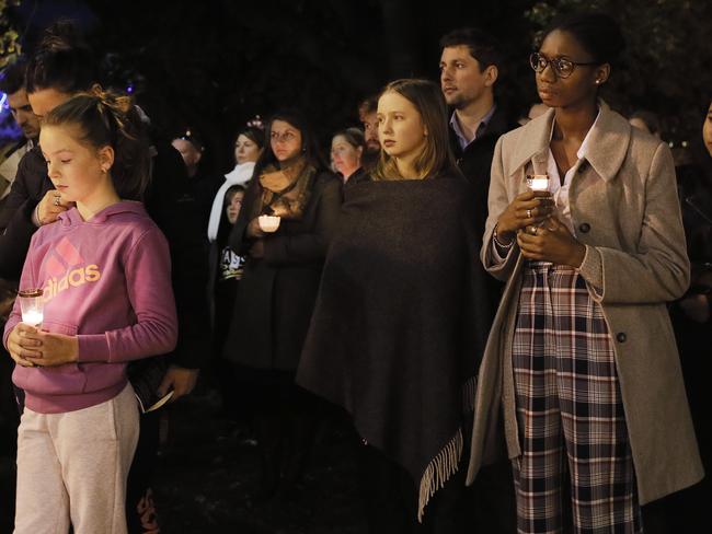 The Candlelight vigil on Parliament lawn to commemorate women who have lost their lives to domestic violence.Picture: MATHEW FARRELL