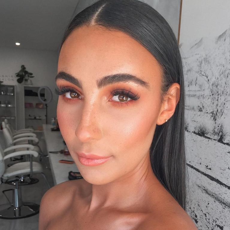 Former Love Island winner Tayla Damir has released a five-product range with Australian brand MCoBeauty this week including a mascara that could rival Rhi-Rhi’s. Picture: Instagram/Tayla Damir