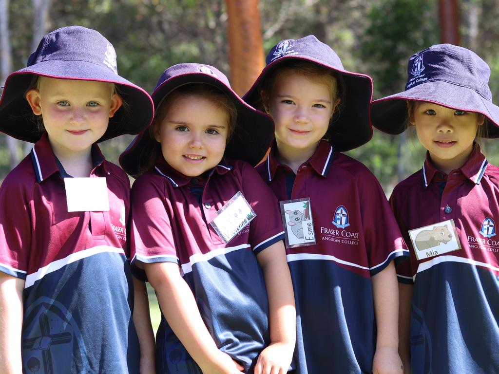 The new Prep students at Fraser Coast Anglican College.