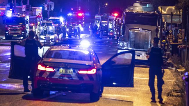 Police are helping to block off the road. Picture: OnScene Bondi