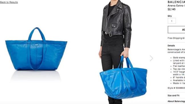 Balenciaga's Arena tote is a 2,145 version of the Ikea bag