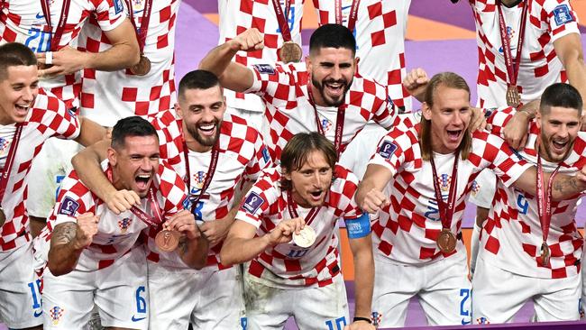 Croatia's have claimed victory in the third place playoff at the Qatar 2022 World Cup, with a 2-1 victory over Morocco. Picture: AFP.