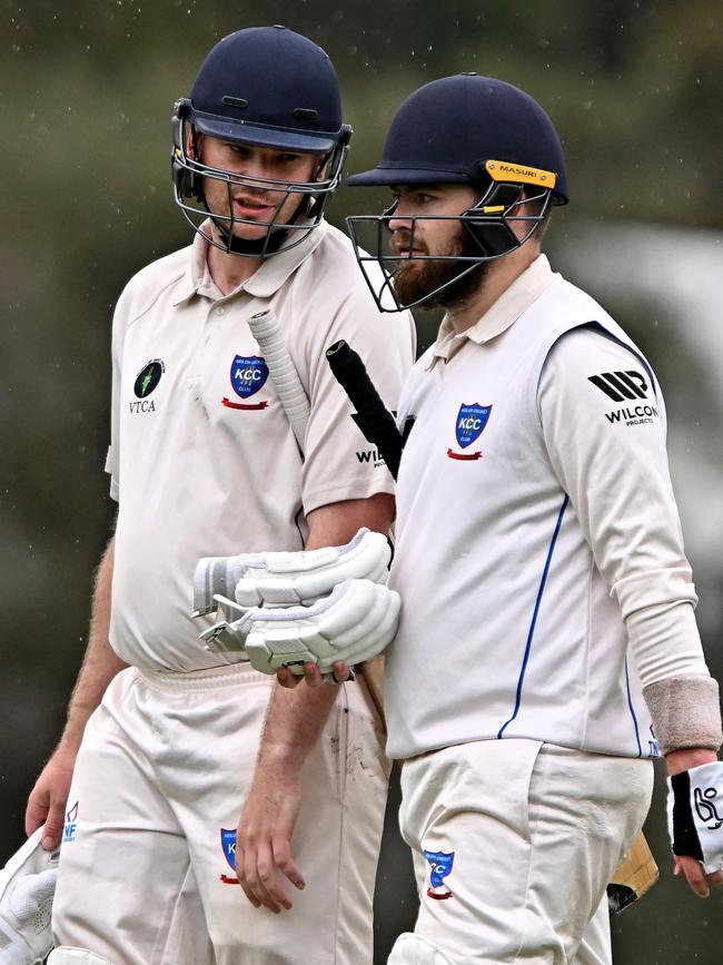 Keilor’s Robert Clements and Jarryd Clements. Picture: Andy Brownbill