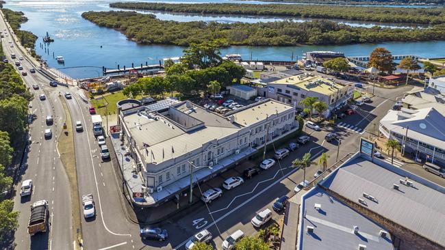 A car drover off the wharf on the Woy Woy waterfront.