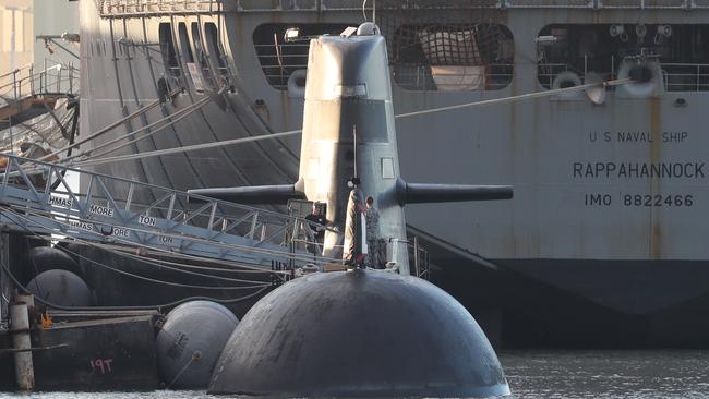 An Australian Collins Class submarine. Picture: Peter Wallis