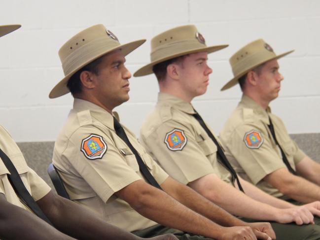 Eight new corrections officers were sworn in at a graduation ceremony in the Alice Springs Correctional Centre on Friday, December 20. Picture: Gera Kazakov