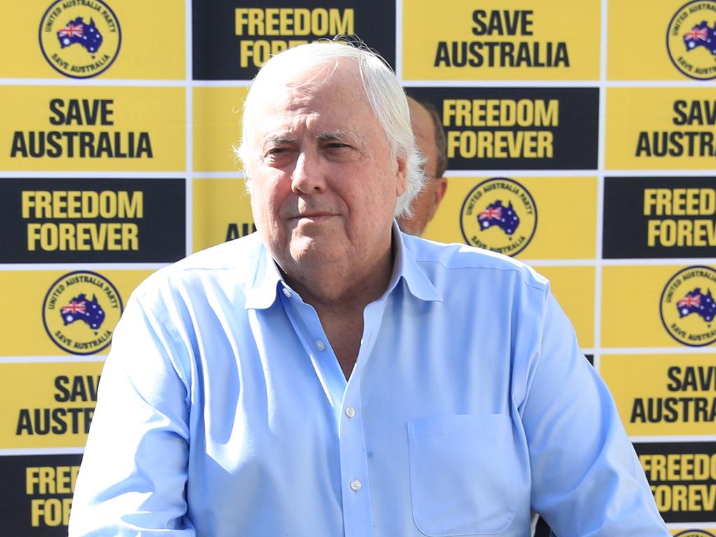 Clive Palmer has visited Cairns to endorse the United Australia Party candidates for the seats of Leichhardt and Kennedy. Picture: Brendan Radke