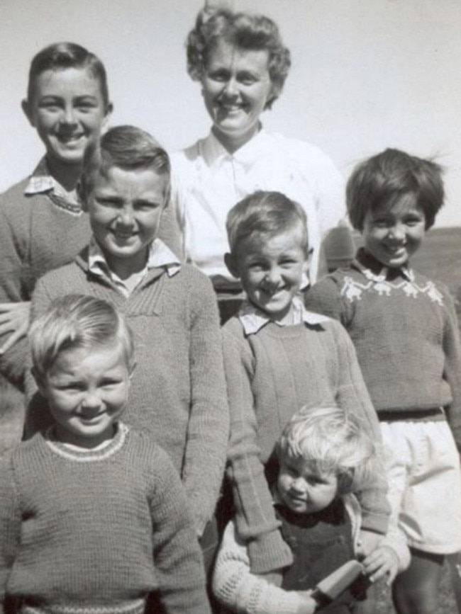 Bernard Salt’s mum with her brood.