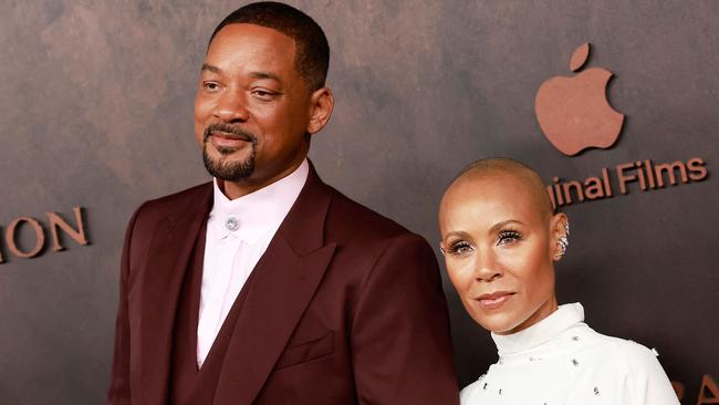 US actor Will Smith and his wife actress Jada Pinkett Smith. Picture: AFP