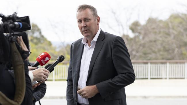 Garth Hamilton arrives at Parliament House last week. Picture: NewsWire / David Beach