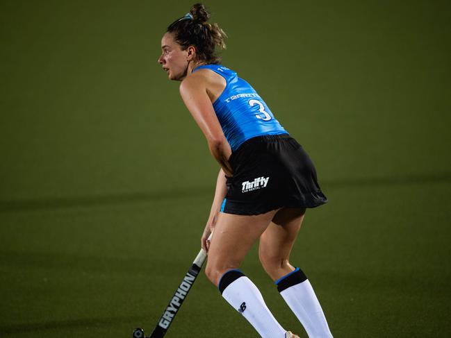 Brooke Peris in the first Festival of Hockey match between the Territory Stingers and Brisbane Blaze. Picture: Pema Tamang Pakhrin.