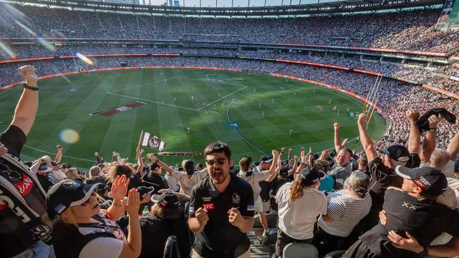 More than four million people tuned into Saturday’s AFL grand final. Picture: Jason Edwards