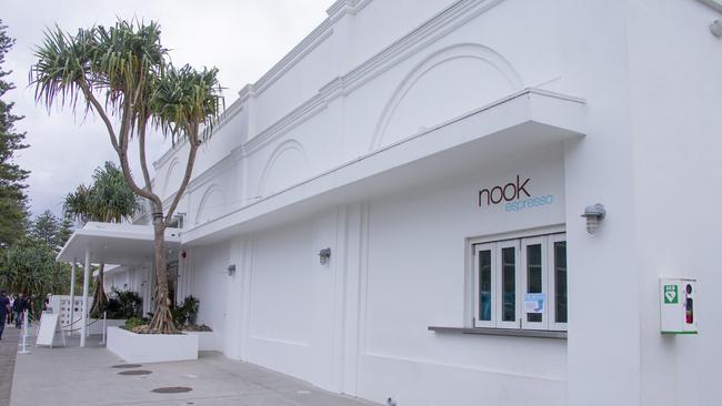 Nook Espresso moved from the Burliegh Pavilion (pictured) to a set up stand at the Burleigh Arcade. Picture: Jerad Williams