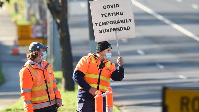 Testing was suspended near Chadstone on the weekend after the mega mall was listed as an exposure site. Picture: Josie Hayden