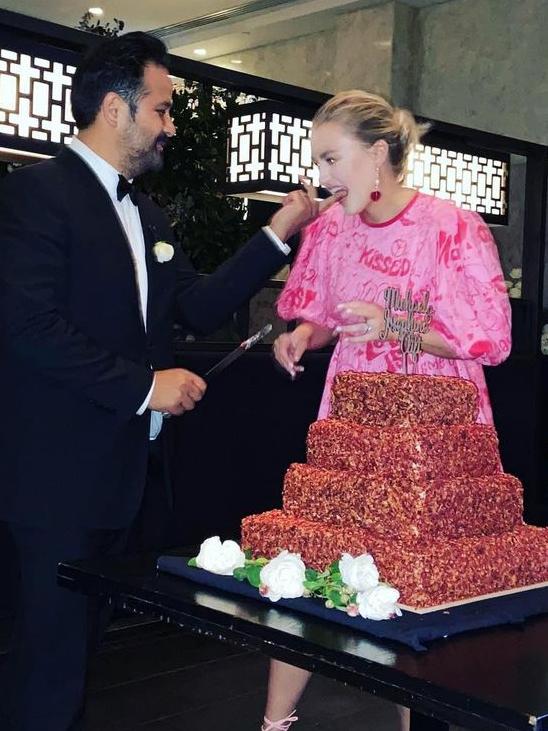 The amazing wedding cake. Picture: Instagram