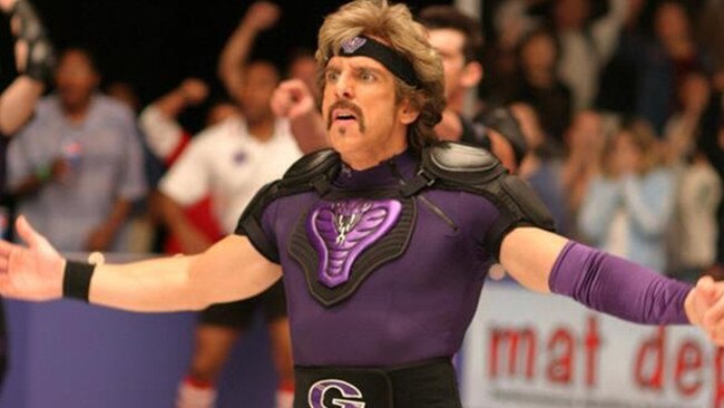 Ben Stiller in Dodgeball as White Goodman in Dodgeball.