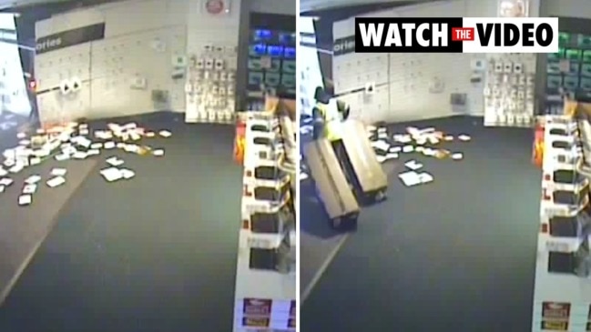 Security cameras capture Harvey Norman ram-raid in Canberra