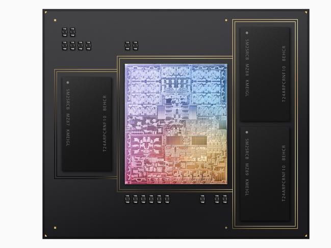 Apple M3 chip series. Apple said the extra horsepower was also better for the environment.