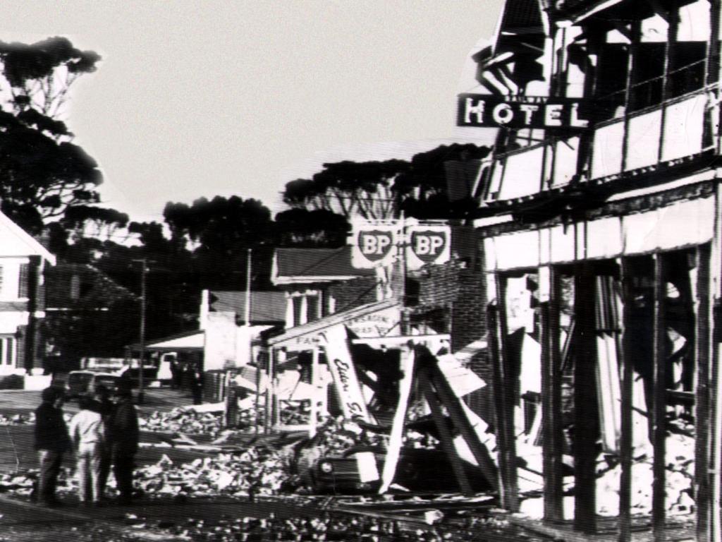 Meckering was reduced to rubble after the 1968 quake. 