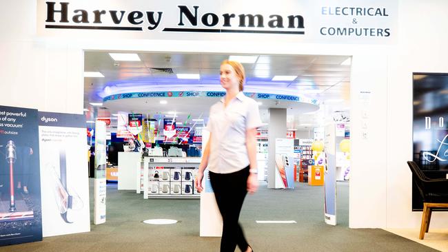 The COVID-19 pandemic has delivered a surge in profit for Harvey Norman Picture: Richard Walker