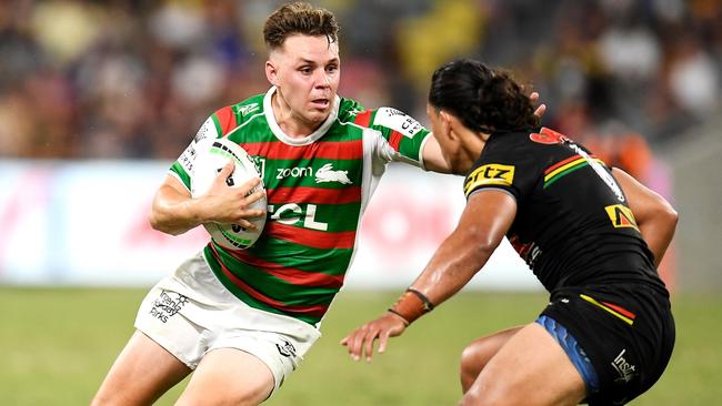 Blake Taaffe will play in his first NRL grand final on Sunday night. Picture: Ian Hitchcock/Getty Images