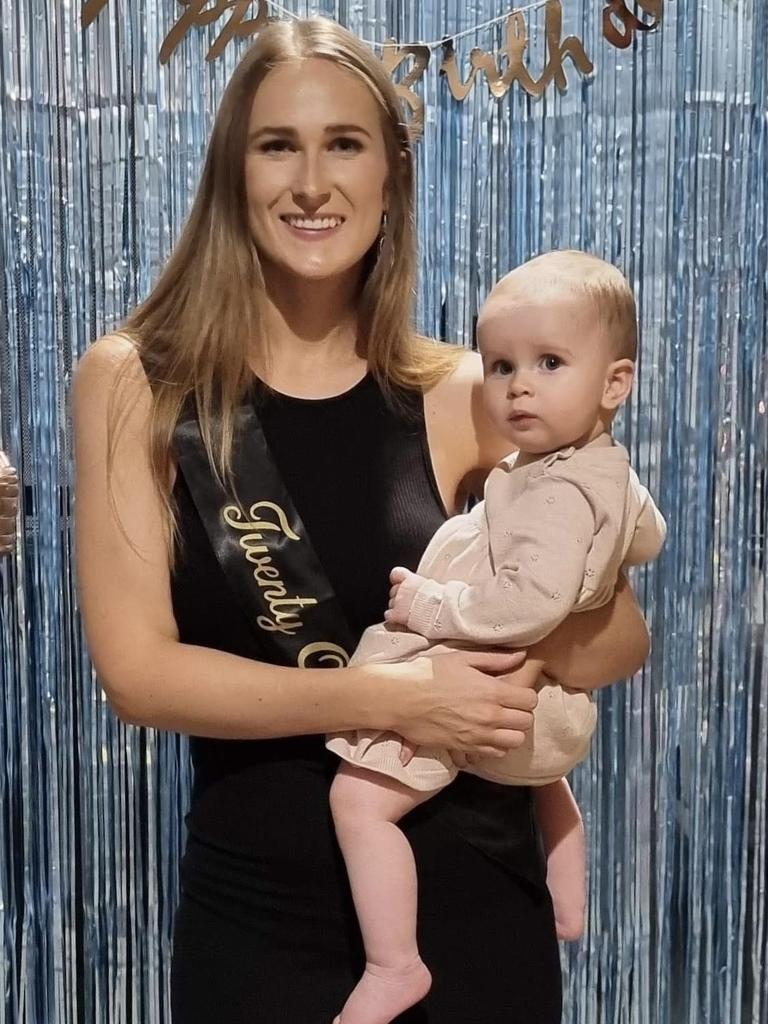 Ava Downs and her daughter Emily lost $2000 worth of items when Virgin lost their bag between muti-city flights from Launceston to Townsville. Picture: Supplied