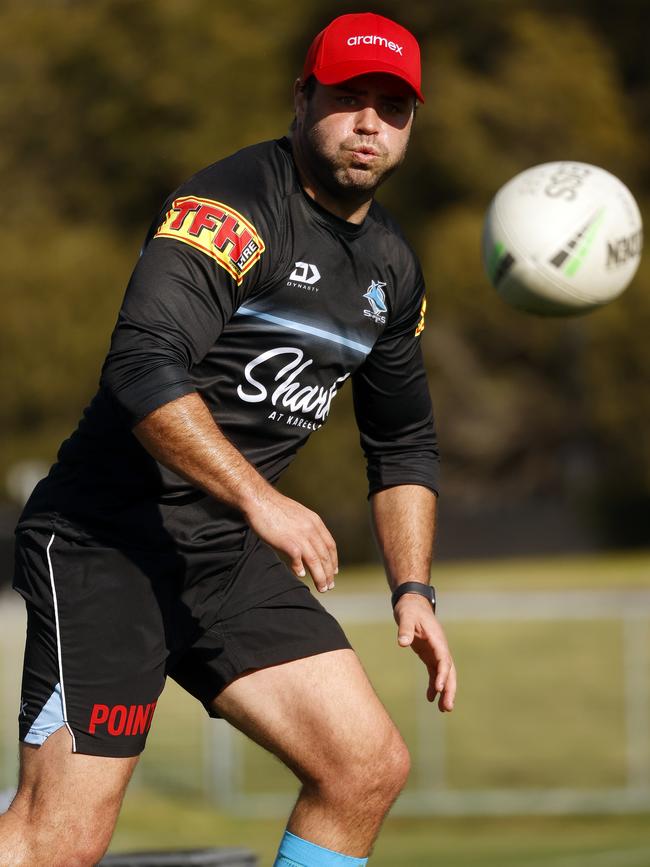 Graham back on the training track this week. Picture: Sam Ruttyn