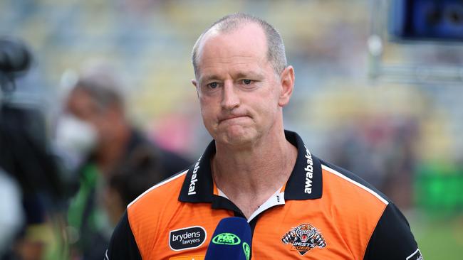 Coach Michael Maguire narrowly avoided the axe after a disappointing season. Picture: NRL Images