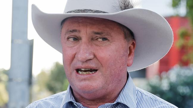 Deputy Prime Minister Barnaby Joyce preroll with Tina MacFarlane and Jacinta Nampijinpa Price in Darwin.Location: Darwin, NTÃÂ© Office of the Deputy Prime Minister 2022 BH