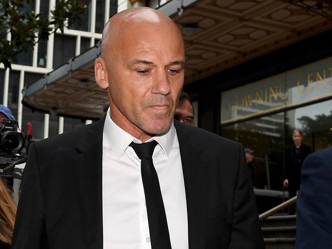 Ex-NSW detective Gary Jubelin leaves court. Picture: AAP
