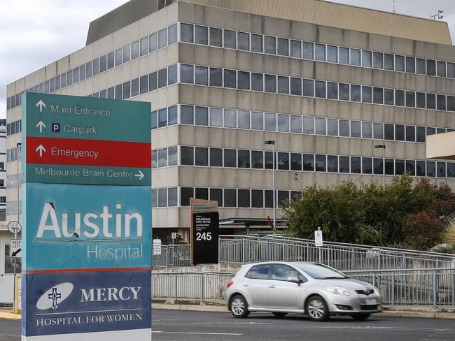 The Austin Hospital on  Studley Road Heidelberg. Picture : Ian Currie