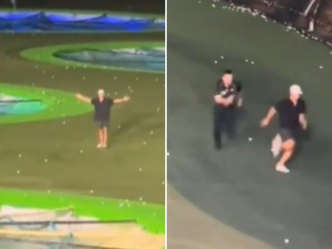 25-year-old Cairns man banned from Topgolf on the Gold Coast after stunt. Photo: 9News Gold Coast