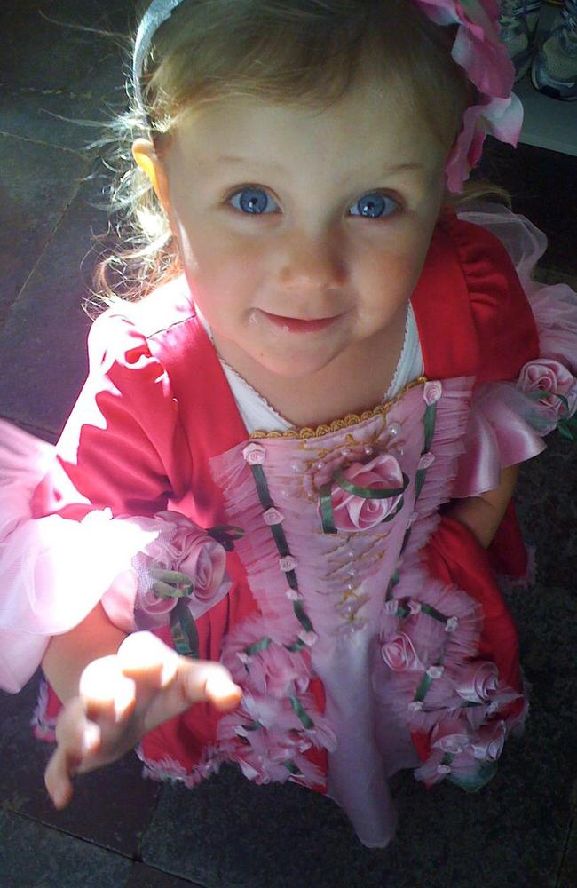 A true princess: Isabella plays dress-up. Picture: H.K.H. Kronprinsessen