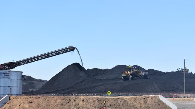 The day Byerwen coal mine site opened in the Bowen Basin. Picture: Melanie Whiting