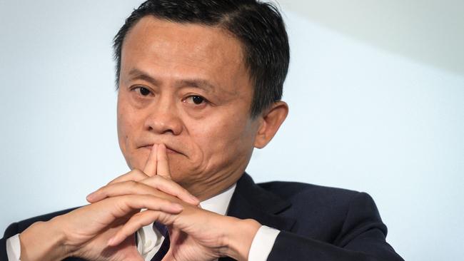 Billionaire Jack Ma has kept mostly quiet since 2020. (Photo by Fabrice COFFRINI / AFP)