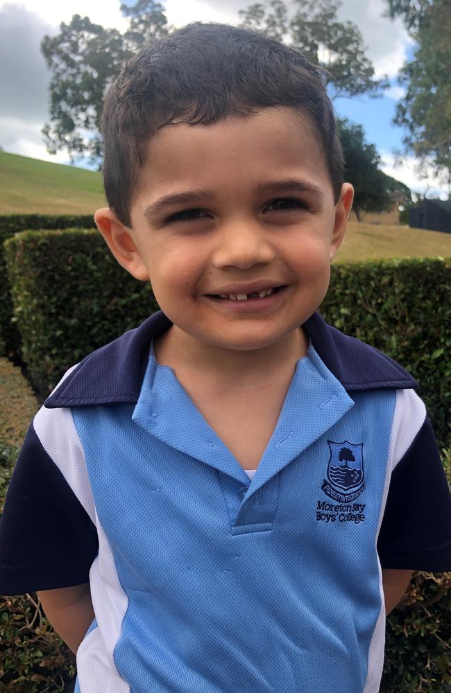 Jonah, 5, of Moreton Bay Boys’ College.