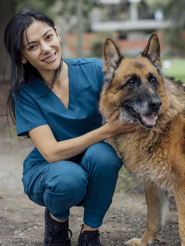 Brunswick resident Elnaz Jafari has opened up a mobile vet clinic that provides care for pets in the northern suburbs, in their own homes. Picture: Michael Kai