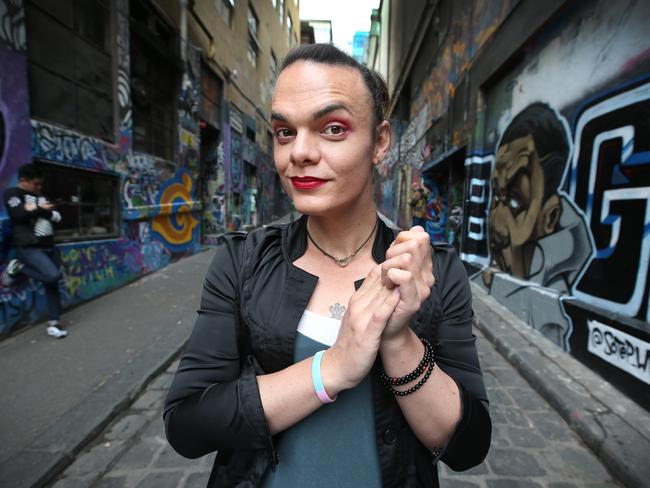 Transgender comedian Cassie Workman received a most outstanding show award nomination for Giantess. Picture: David Caird