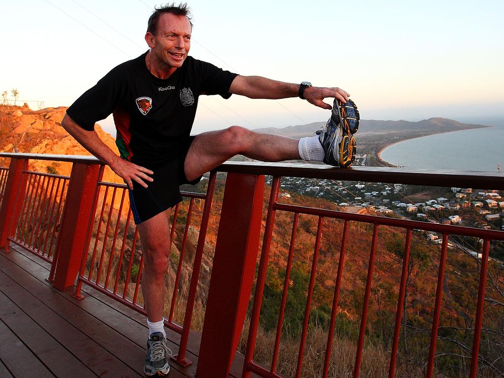 Former PM Tony Abbott is often seen exercising in the northern beaches. Picture: Lisa Maree Williams/Getty Images