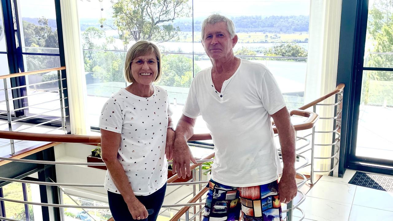 Garry Tucker and his wife Moya in their nautical themed house in Riverwood Terrace Maclean