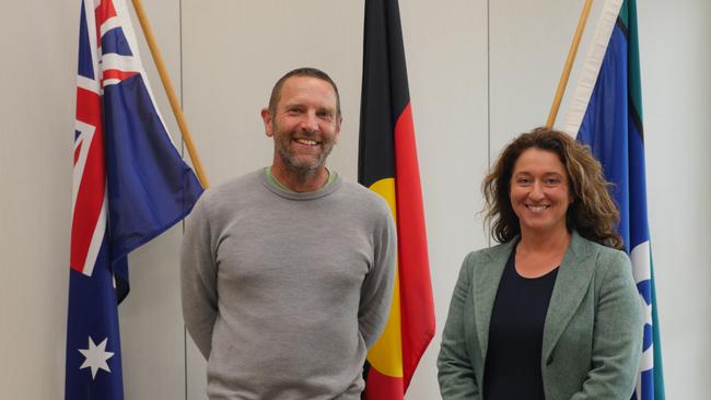 Leaders of Surf Coast Shire, mayor Liz Pattison and deputy mayor Mike Bodsworth. Picture: Supplied