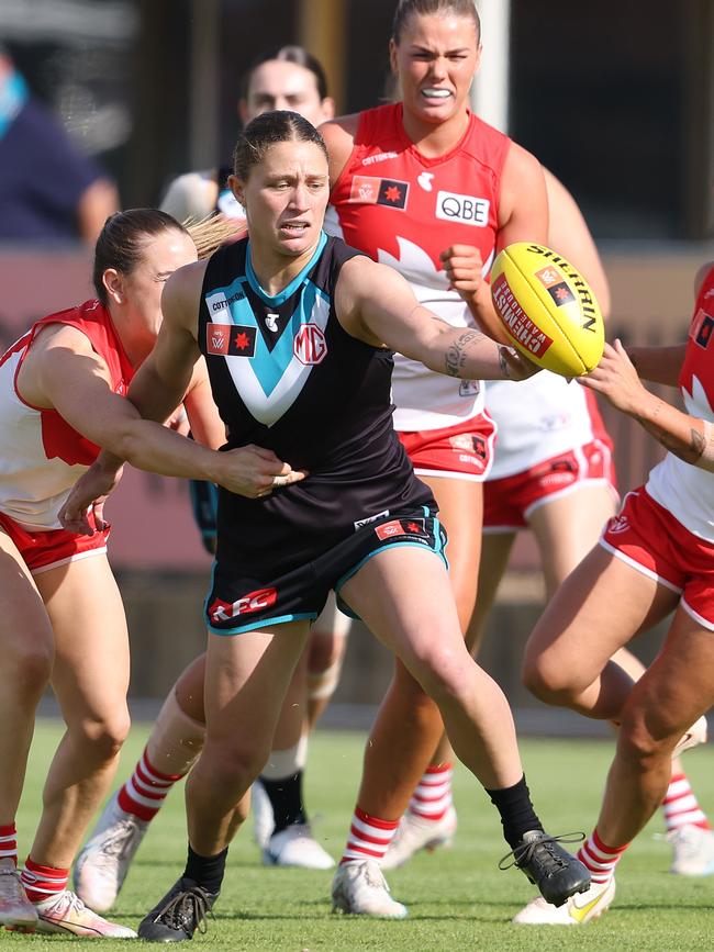 Abbey Dowrick was named in the AFLPA 22under22 squad. Picture: Sarah Reed/AFL Photos