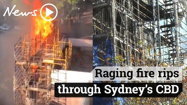 Fire rips through Sydney high-rise