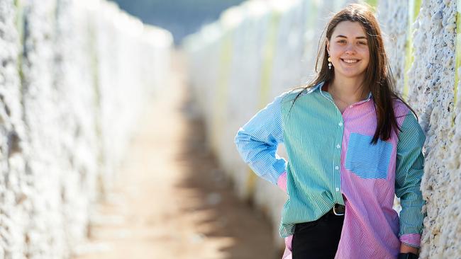 Georgia Hogan, 21, works on her family cotton farm in Coleambally. Picture: Michael Frogley.