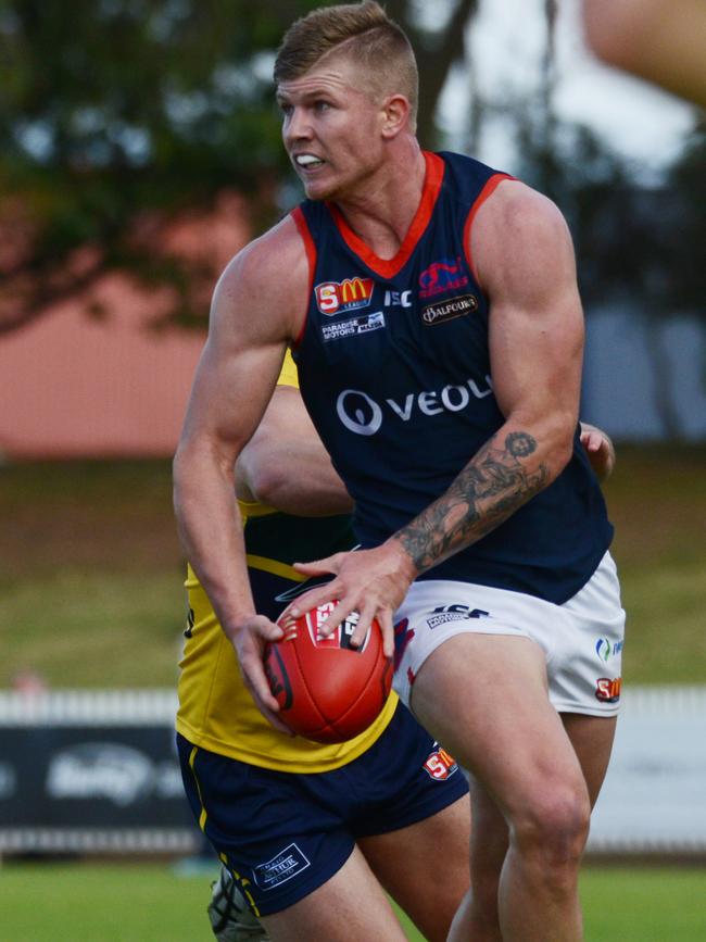 Josh Glenn playing for Norwood. Picture: AAP/Brenton Edwards